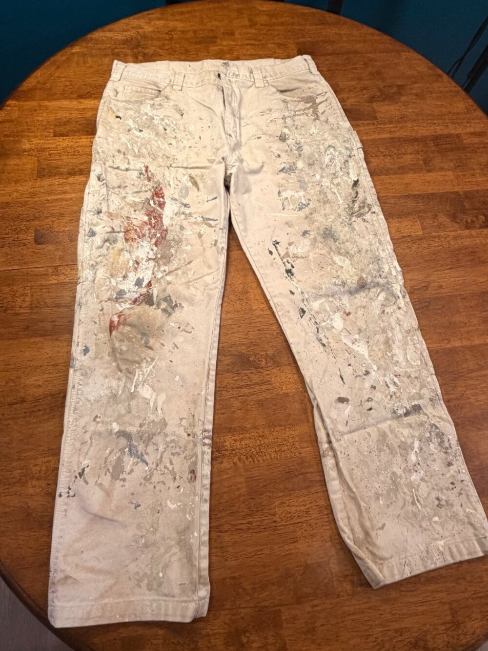 Distressed Dickies Sherwin Williams Painter Pants Genuinely Painted 34/30
